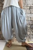 Tasha Cushion Cotton Sia Barrel Pant Pearl